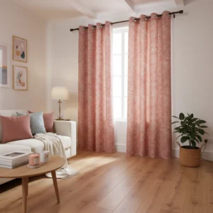 Abstract Eyelet Curtain