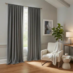 Textured Velvet Drape