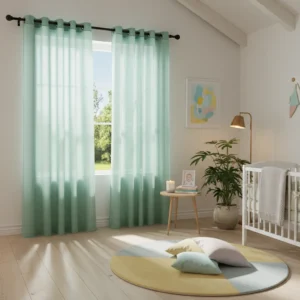 Playful Sheer Wave Curtain