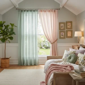 Textured Voile Panel