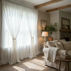 Farmhouse Organza Panel
