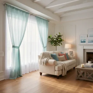 Coastal Chiffon Drape