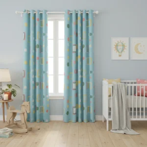 Playful Geometric Curtain