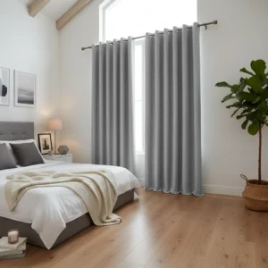 Modern Blackout Grey Curtain