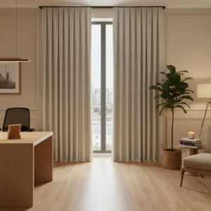 Textured Grid Curtain