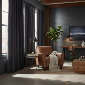 Industrial Velvet Drape