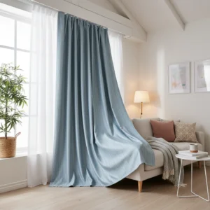 Striped Faux Silk Panel