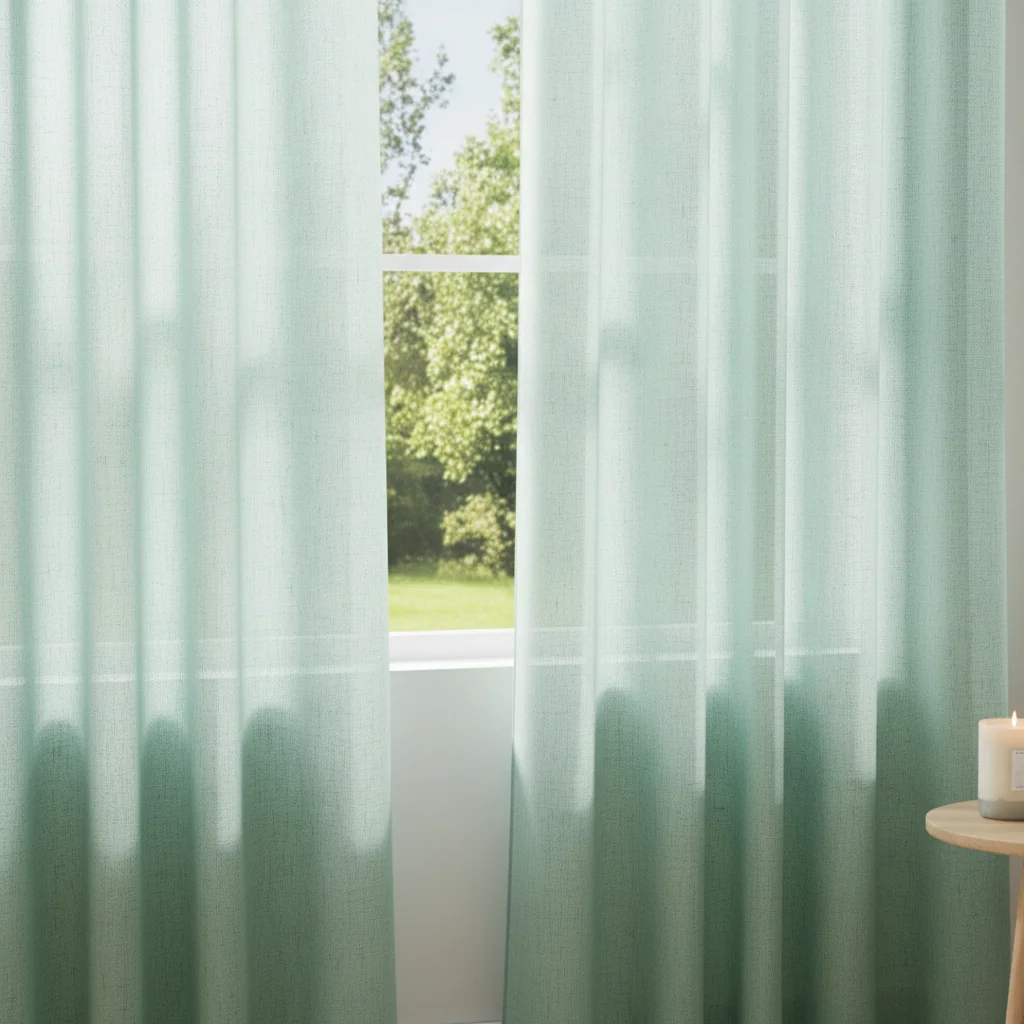 Playful Sheer Wave Curtain - Image 2