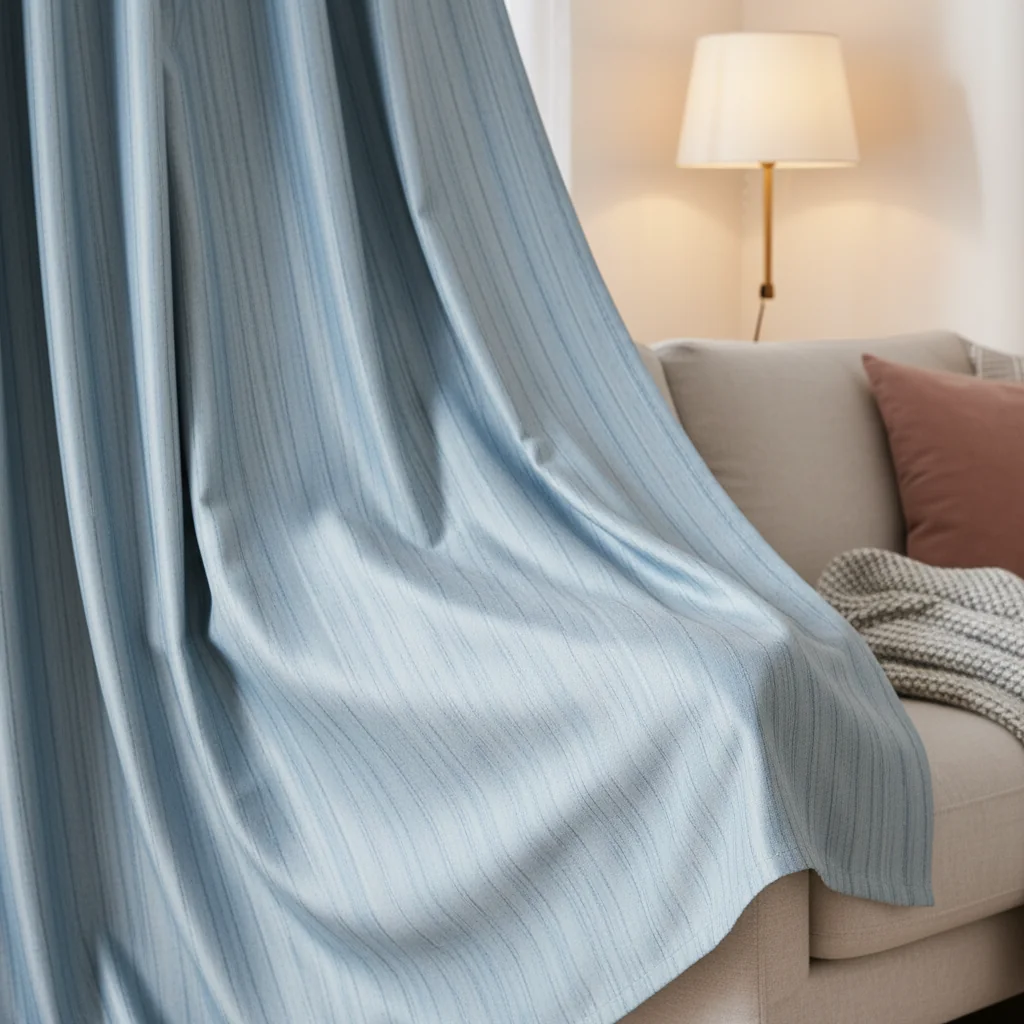 Striped Faux Silk Panel - Image 2