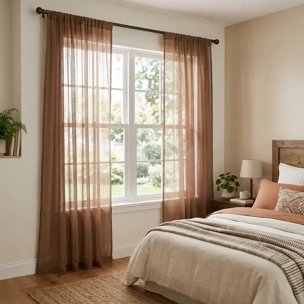Bedroom Sheer Curtain
