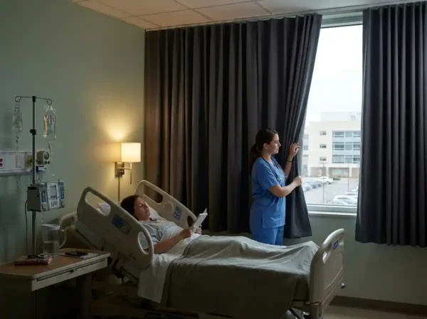 Hospital Blackout Soundproof Curtain
