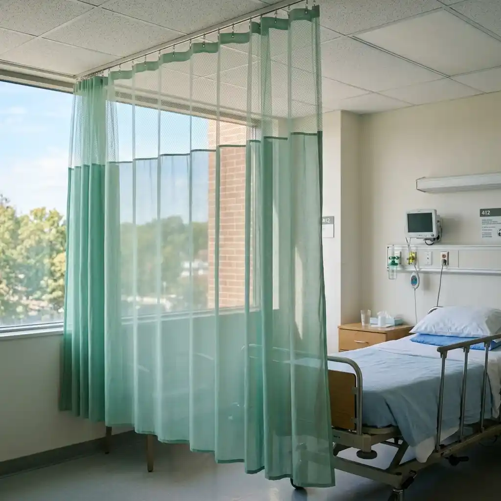 Hospital sheer curtain