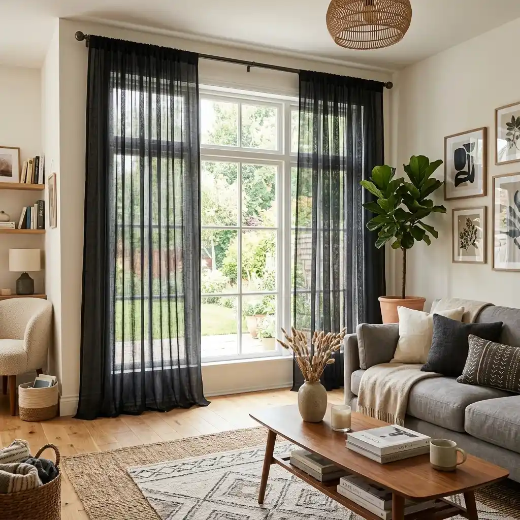 Sheer Curtain in Living Room