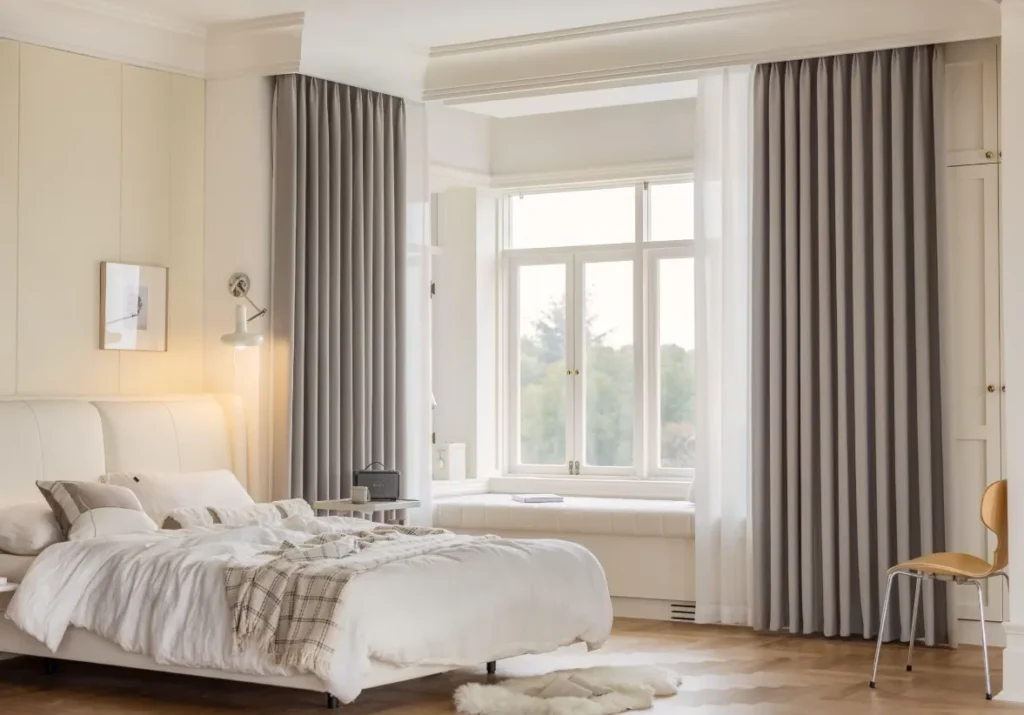 Luxury Blackout Curtain Installed