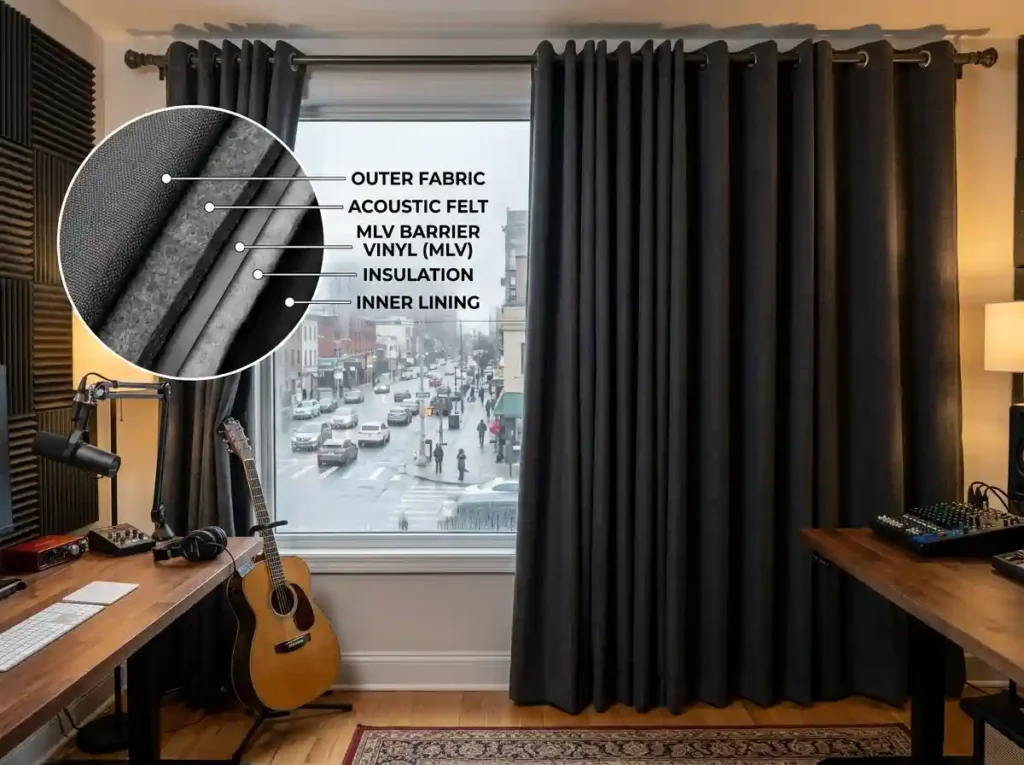 Multi-Layer Soundproof Curtains