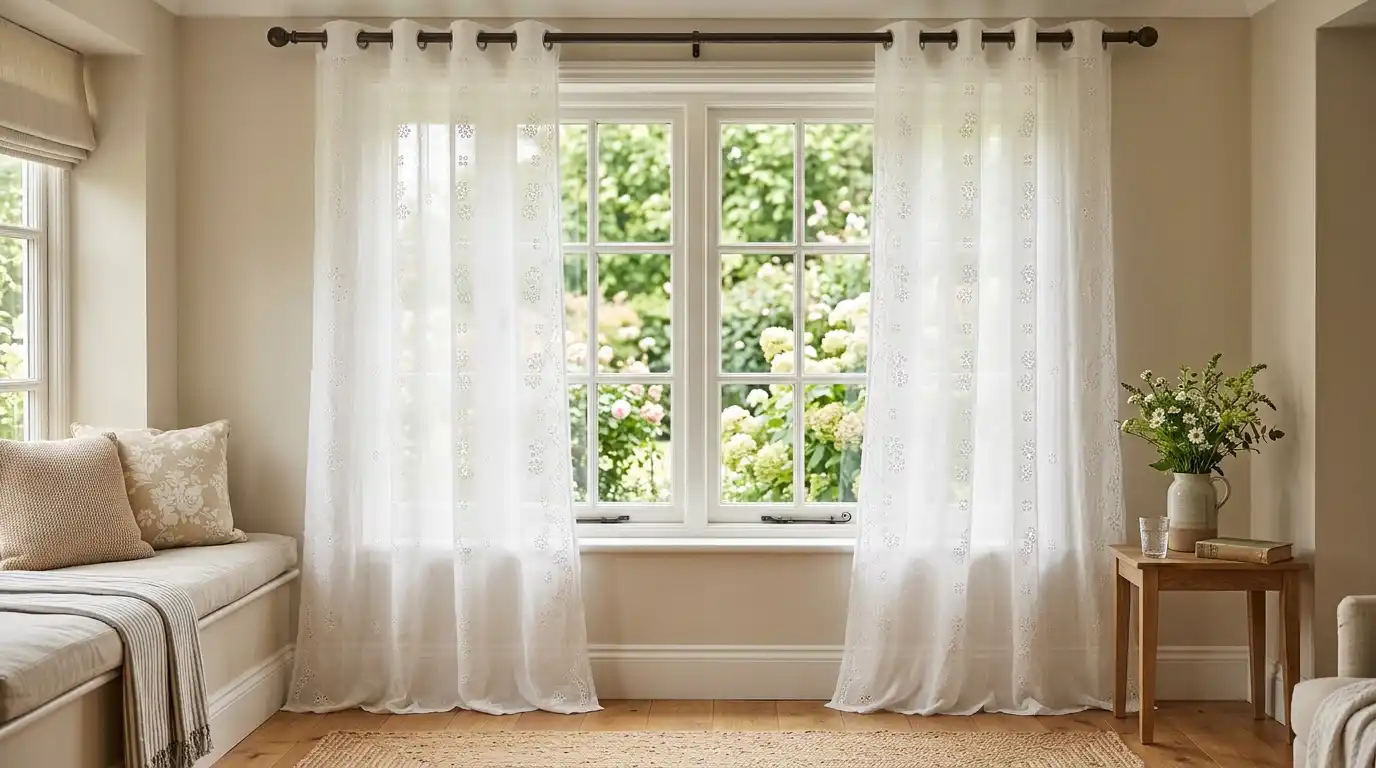 Sheer Eyelet Curtains