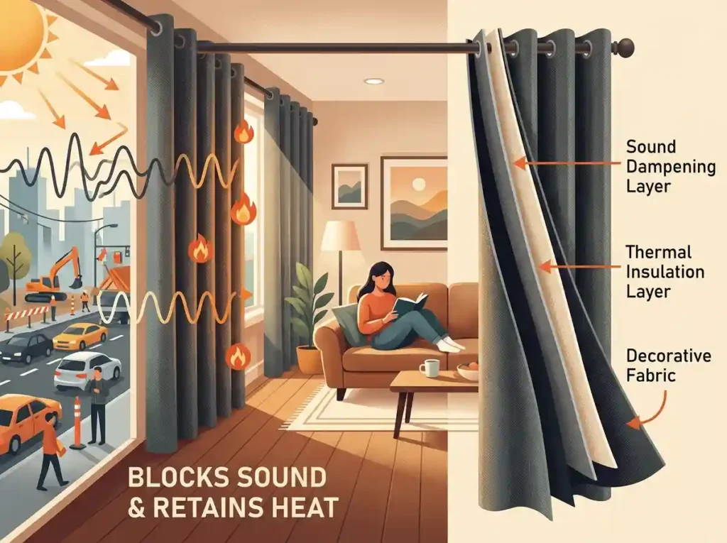 Thermal Soundproof Curtains