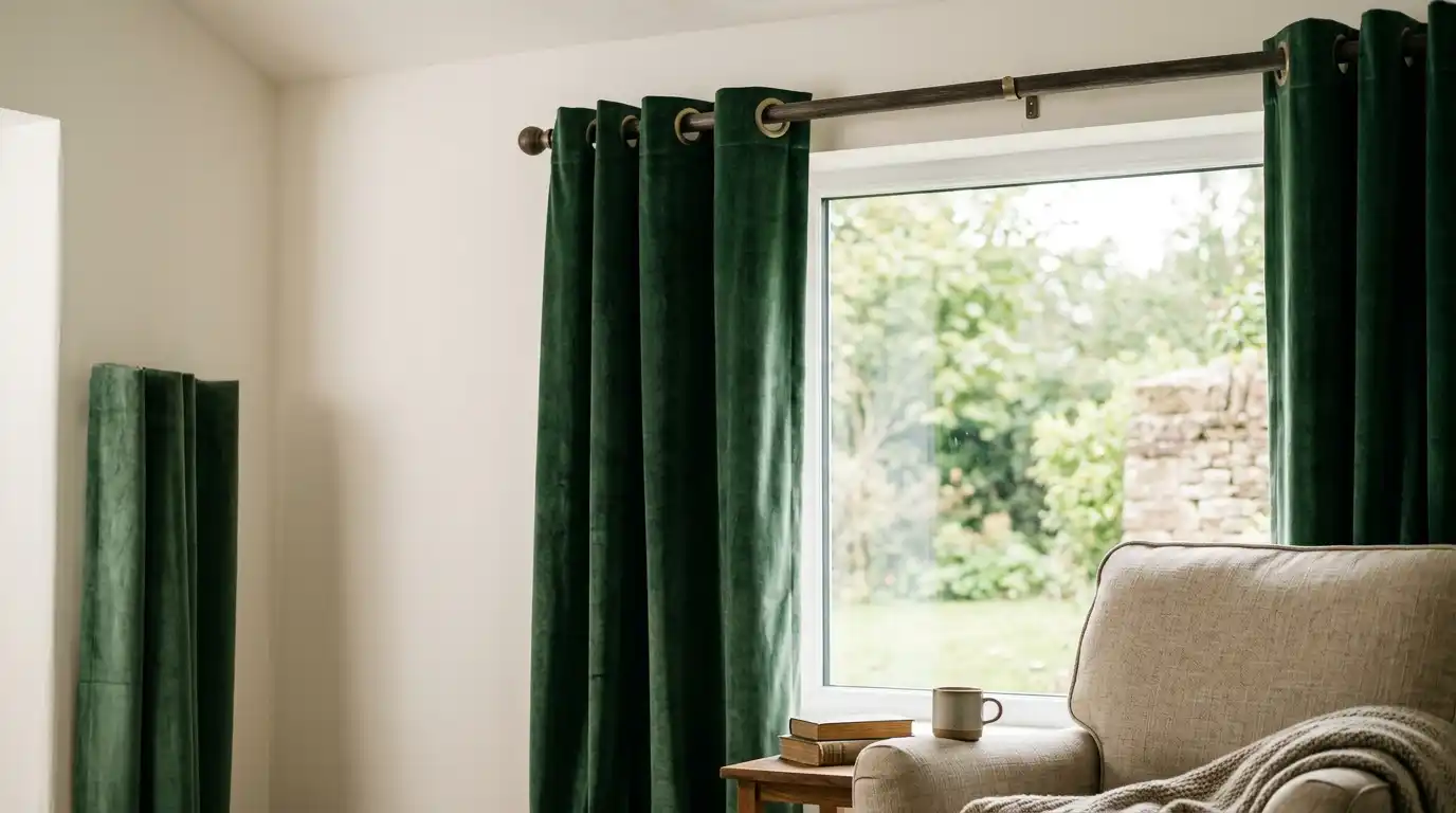 Velvet Eyelet Curtains