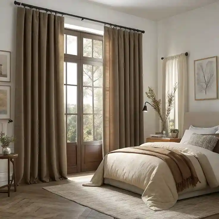 Linen Curtains in Hotel