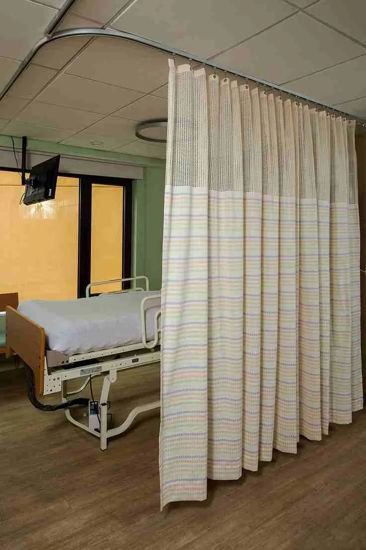 Anti bacterial off white curtains