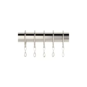 Argos Stainless Steel 20 Metal Curtain Rings