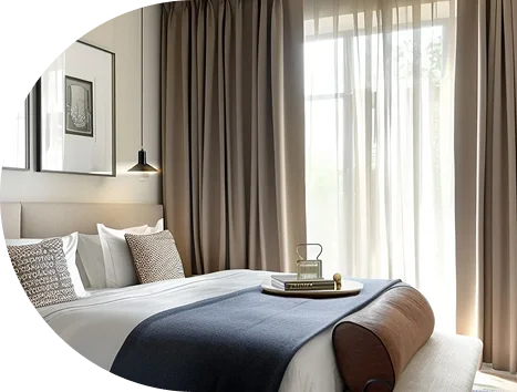 Custom Bedroom Curtains in Dubai