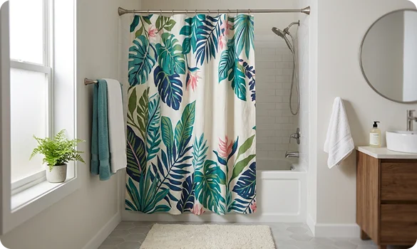 Shower Leaf Curtains