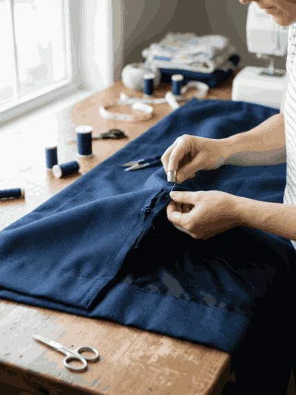 Blue Curtain Repairing In Jebel Ali