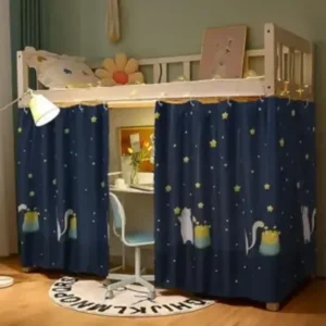 Breathable Bottom Bunk Bed Curtains