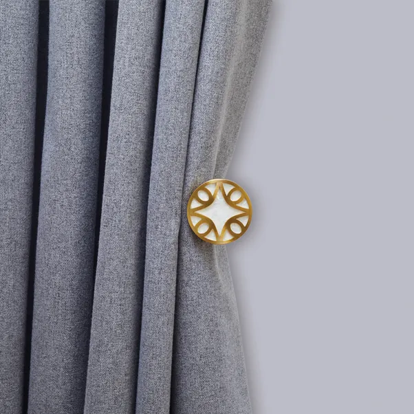 Brushed Gold Curtain Single Holdback