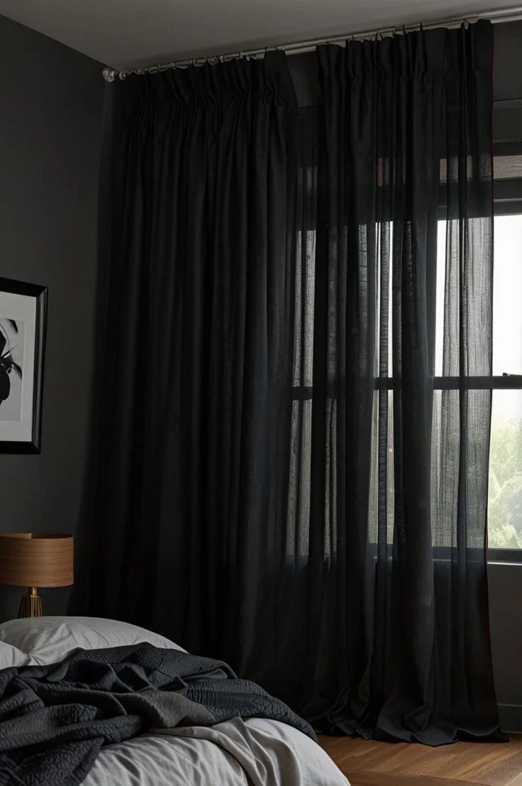 Dark Bedroom Curtains Fitted in Jebel Ali