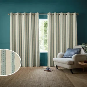 Emily Bond Blue Thermal Curtains