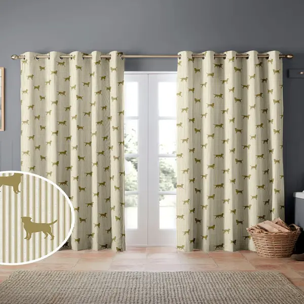 Emily Bond Gold Marley Curtains