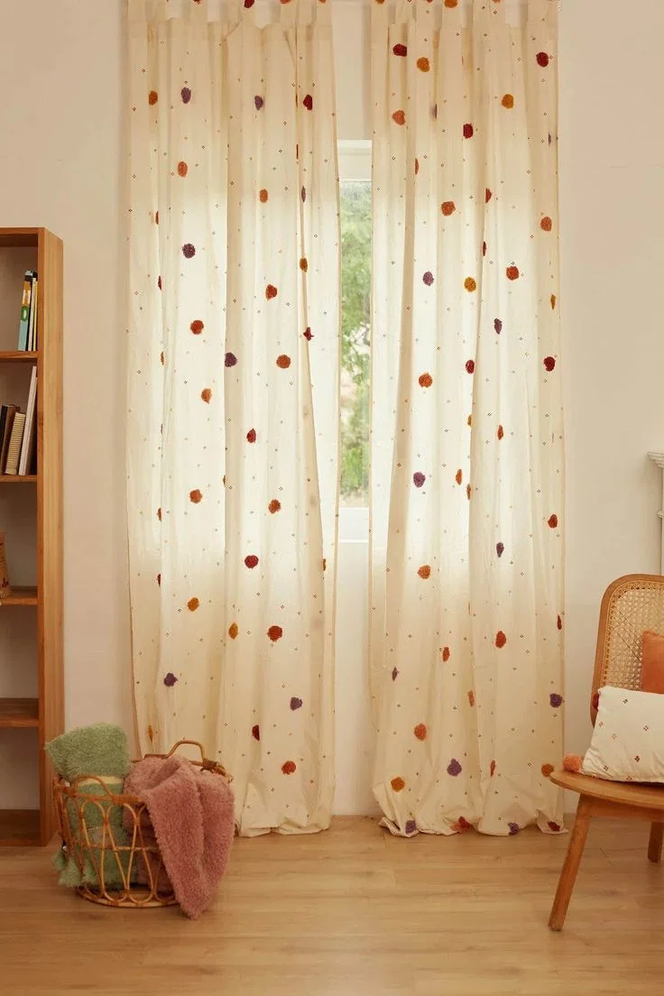 Expertly installed children room curtain