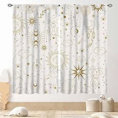 Gothic Sun Moon Curtains