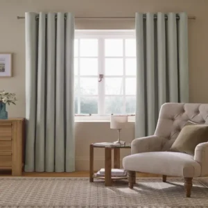 Grey Light Blackout Thermal Cotton Curtains