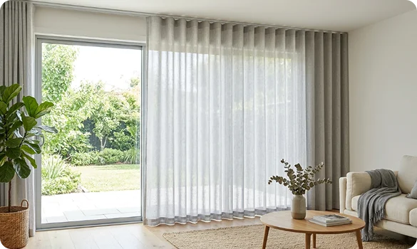 Grey Wave Curtain installed in UAE