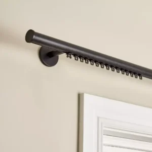 Home Black Curtain Track - 150cm