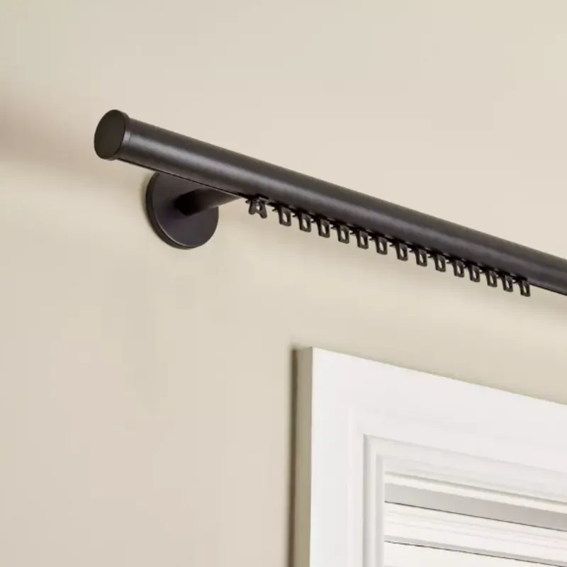 Home Black Curtain Track - 150cm