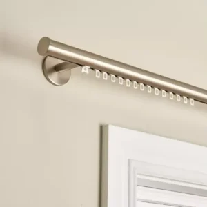 Home Chrome Curtain Track - 150cm