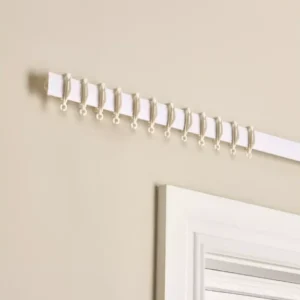 Home White Curtain Track - 450cm