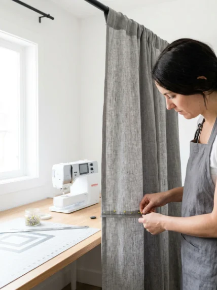 Measurement Before Curtains installation