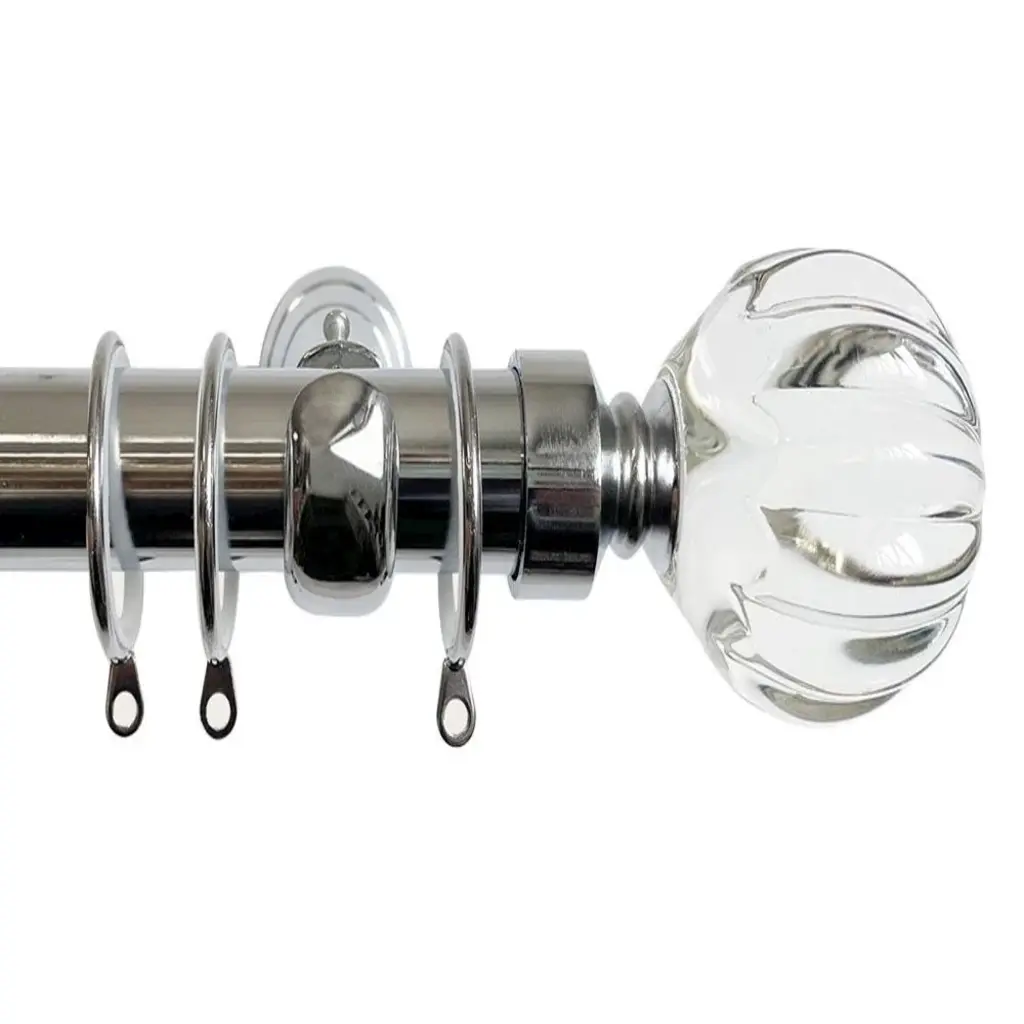 28mm Vivien Chromen Curtain Pole