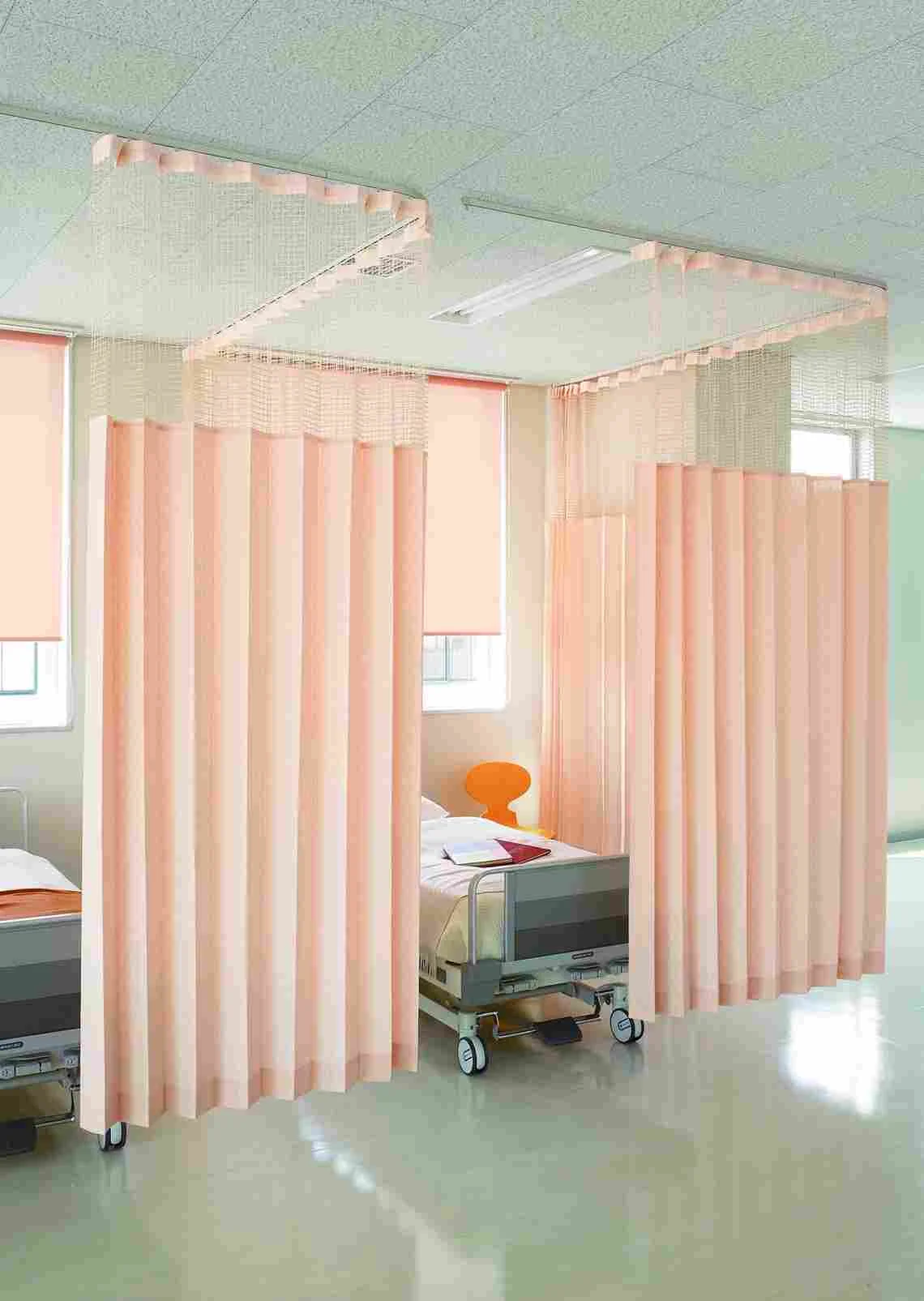 Patient room curtains