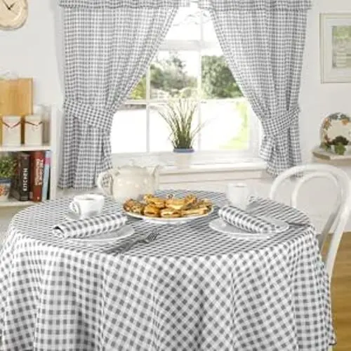 Pencil Pleat Kitchen Curtains