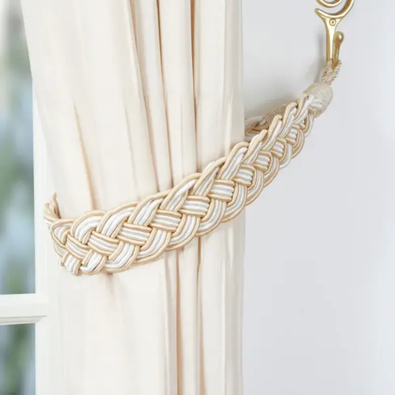 Plaited Cream Clour Tieback