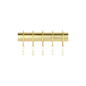 Polished Gold 20 Metal Curtain Rings