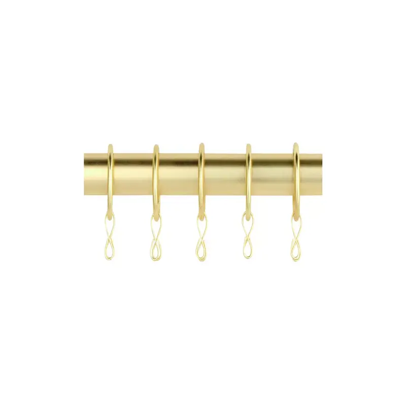 Polished Gold 20 Metal Curtain Rings