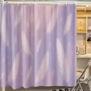 Purple Dreamy Feather Bunk Bed Curtains