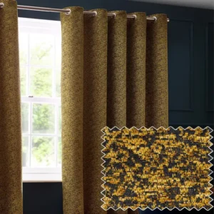 Riva Paoletti Gold Eyelet Curtains
